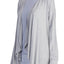 DKNY Heather-Grey Cozy Wrap-Front Bed Jacket