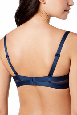 DKNY Ink-Blue Mesh-Panel Cutout Bra thumbnail 2