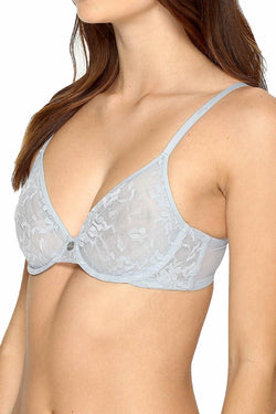 DKNY Laguna-Blue Signature Lace Unlined Bra thumbnail 2