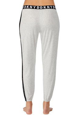 DKNY Light Grey Logo Tuxedo Stripe Jogger Pant thumbnail 2