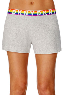 DKNY Light Grey Pride Rainbow Logo Boxer Lounge Short thumbnail 1