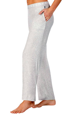 DKNY Lt Heather Grey Logo Knit Lounge Pant thumbnail 2