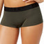 DKNY Military-Green Litewear Seamless Ribbed Hipster