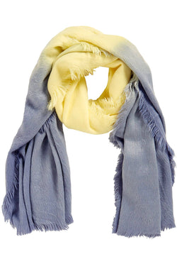 DKNY Neon Yellow Woven Ombré Scarf thumbnail 4
