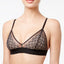 DKNY Nightfall Embroidered Triangle Bralette in Black