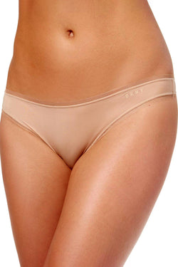 DKNY Nude Glow Litewear Low Rise Mesh Trim Thong thumbnail 1