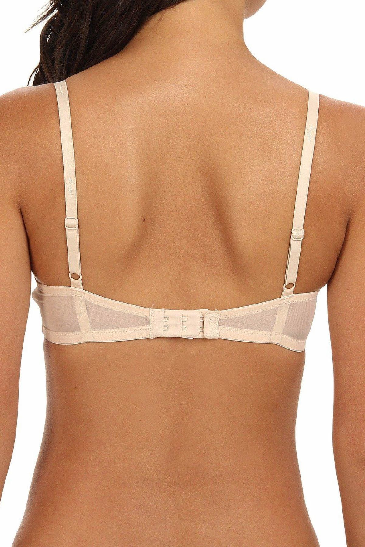 DKNY Nude Signature-Lace Unlined Underwire Bra