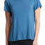 DKNY Ocean-Blue Mesh Racerback T-Shirt
