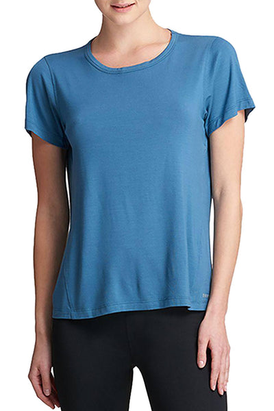 DKNY Ocean-Blue Mesh Racerback T-Shirt