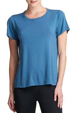 DKNY Ocean-Blue Mesh Racerback T-Shirt thumbnail 2