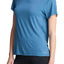 DKNY Ocean-Blue Mesh Racerback T-Shirt