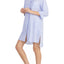 DKNY Periwinkle-Stripe Contrast-Print High-Low Sleepshirt