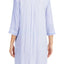 DKNY Periwinkle-Stripe Contrast-Print High-Low Sleepshirt