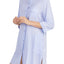 DKNY Periwinkle-Stripe Contrast-Print High-Low Sleepshirt