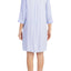 DKNY Periwinkle-Stripe Contrast-Print High-Low Sleepshirt