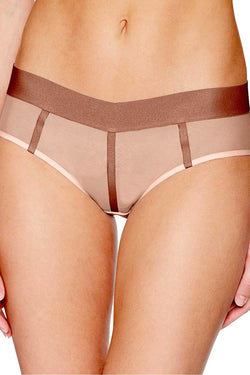 DKNY Pink Sheers Mesh-Panel Hipster thumbnail 1