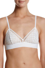 DKNY Poplin White Nightfall Embroidered Wirefree Bralette