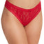 DKNY Red Signature Lace Thong