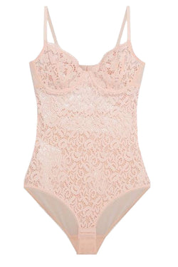 DKNY Rose-Water Classic-Lace Sheer Bodysuit thumbnail 3