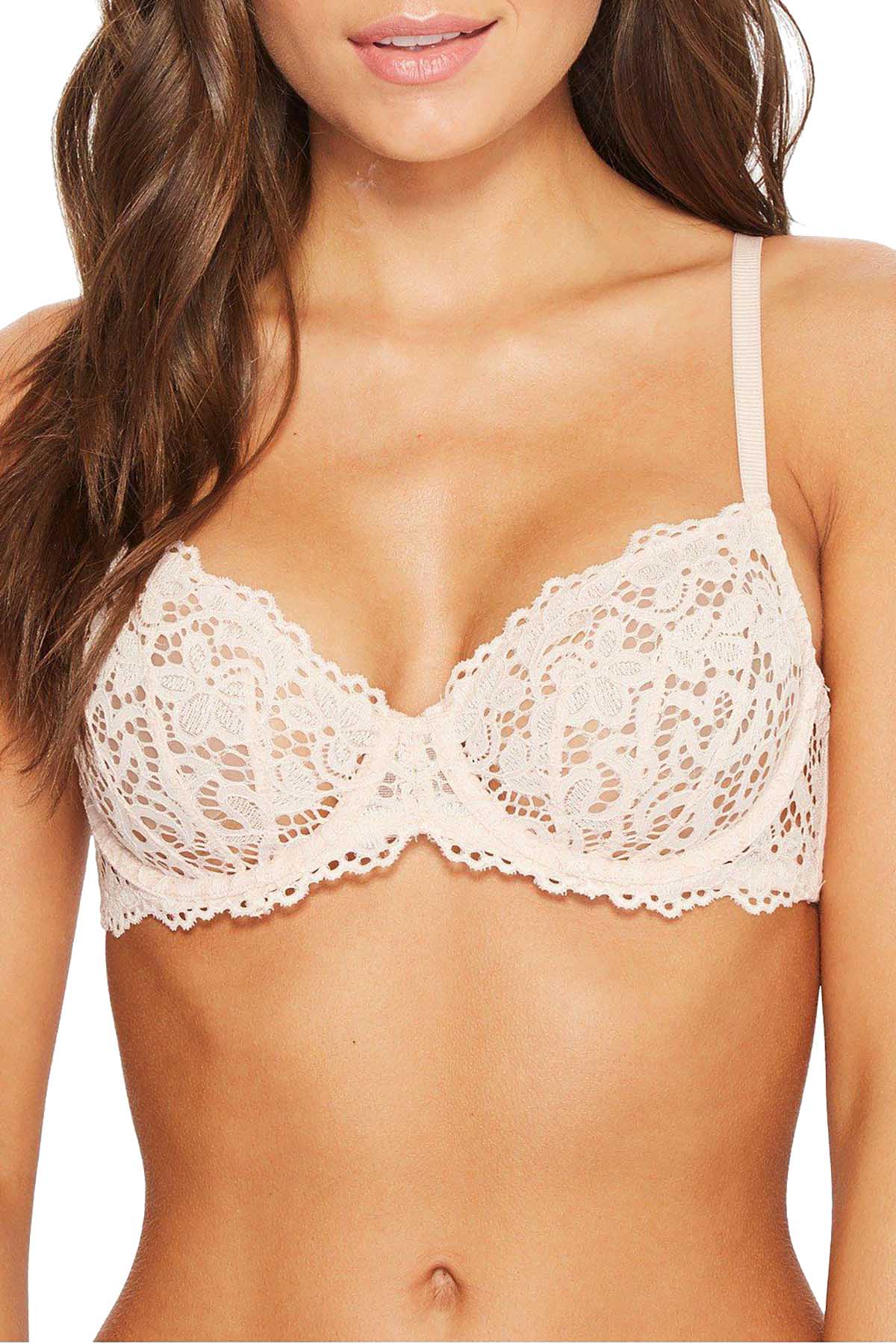 DKNY Rosewater Classic Lace Unlined Demi Bra – CheapUndies