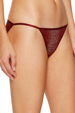DKNY Rust Modern-Lace Sheer String Bikini Brief thumbnail 4