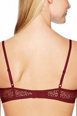 DKNY Rust Modern Lace Sheer Underwire Demi Bra thumbnail 4