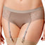 DKNY Sandlewood-Nude Sheer-Lace Garter Panty