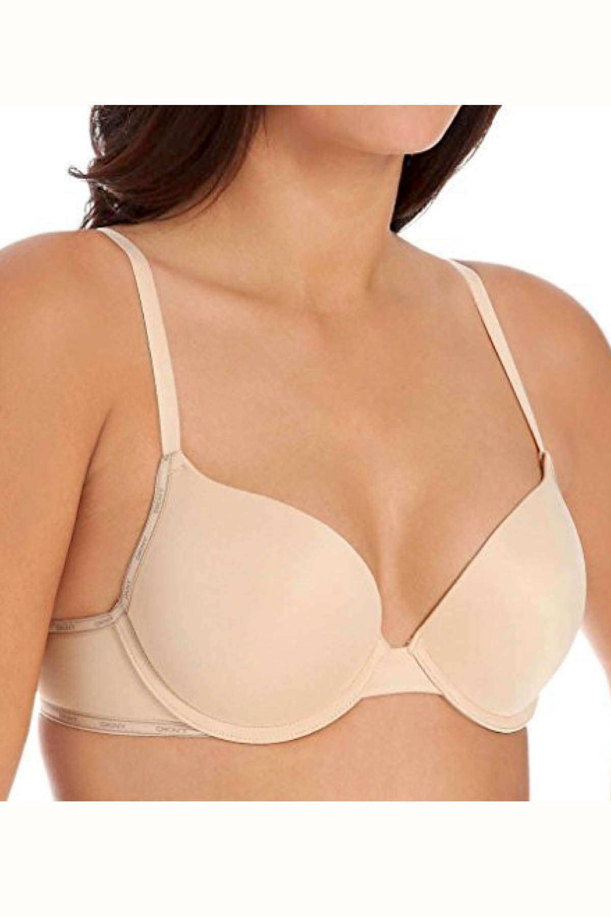 DKNY Skinny-Dip Heritage Logo Custom-Lift Push-Up Bra