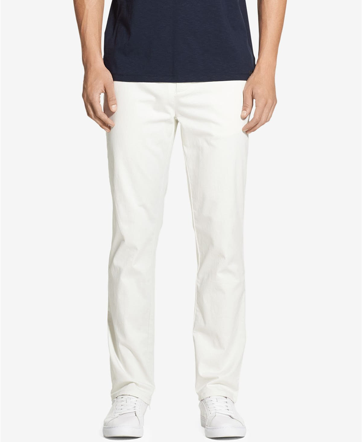 DKNY Slim Fit Tapered Leg Pant / Silver Birch