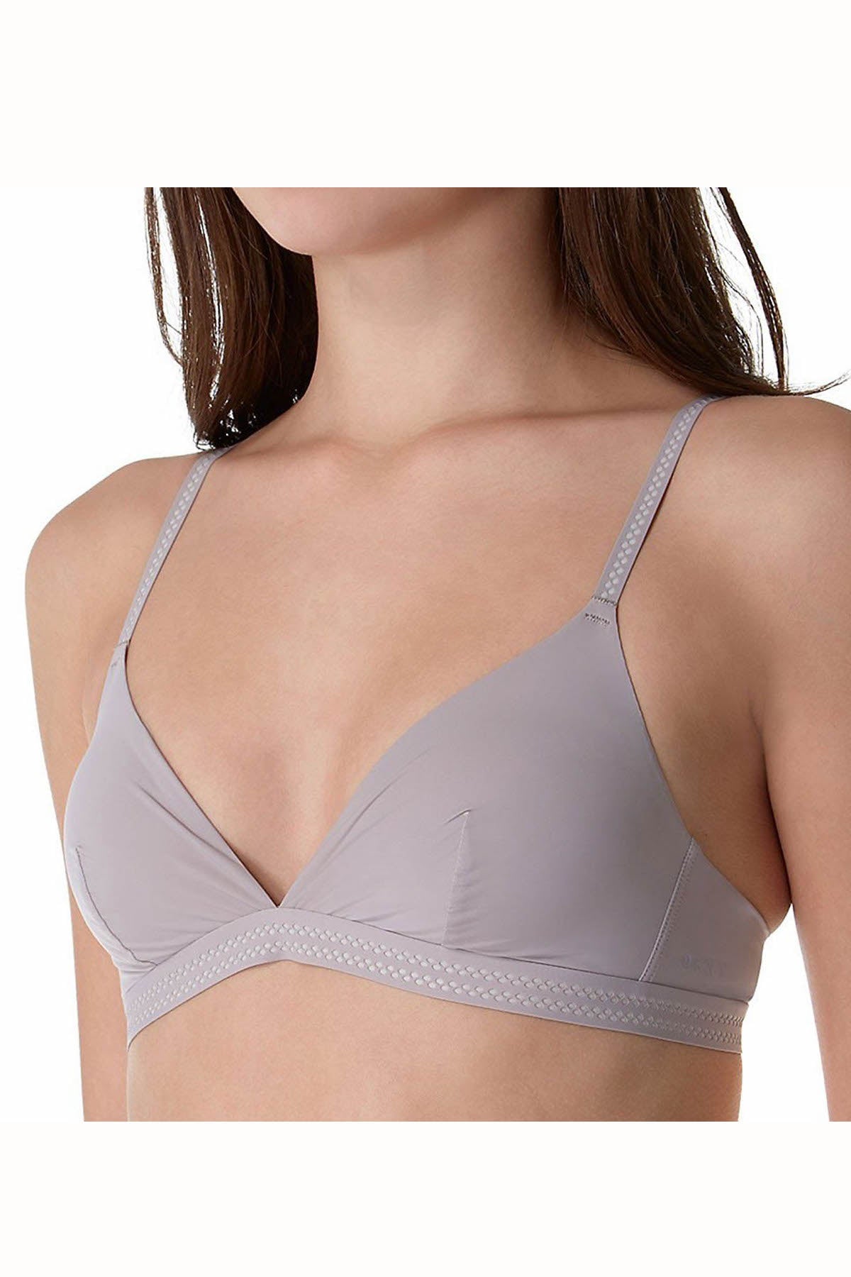 DKNY Sphinx-Grey Fusion Skyline Essential Microfiber Bralette – CheapUndies