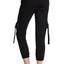DKNY Sport Black Cropped Cargo Sweatpant