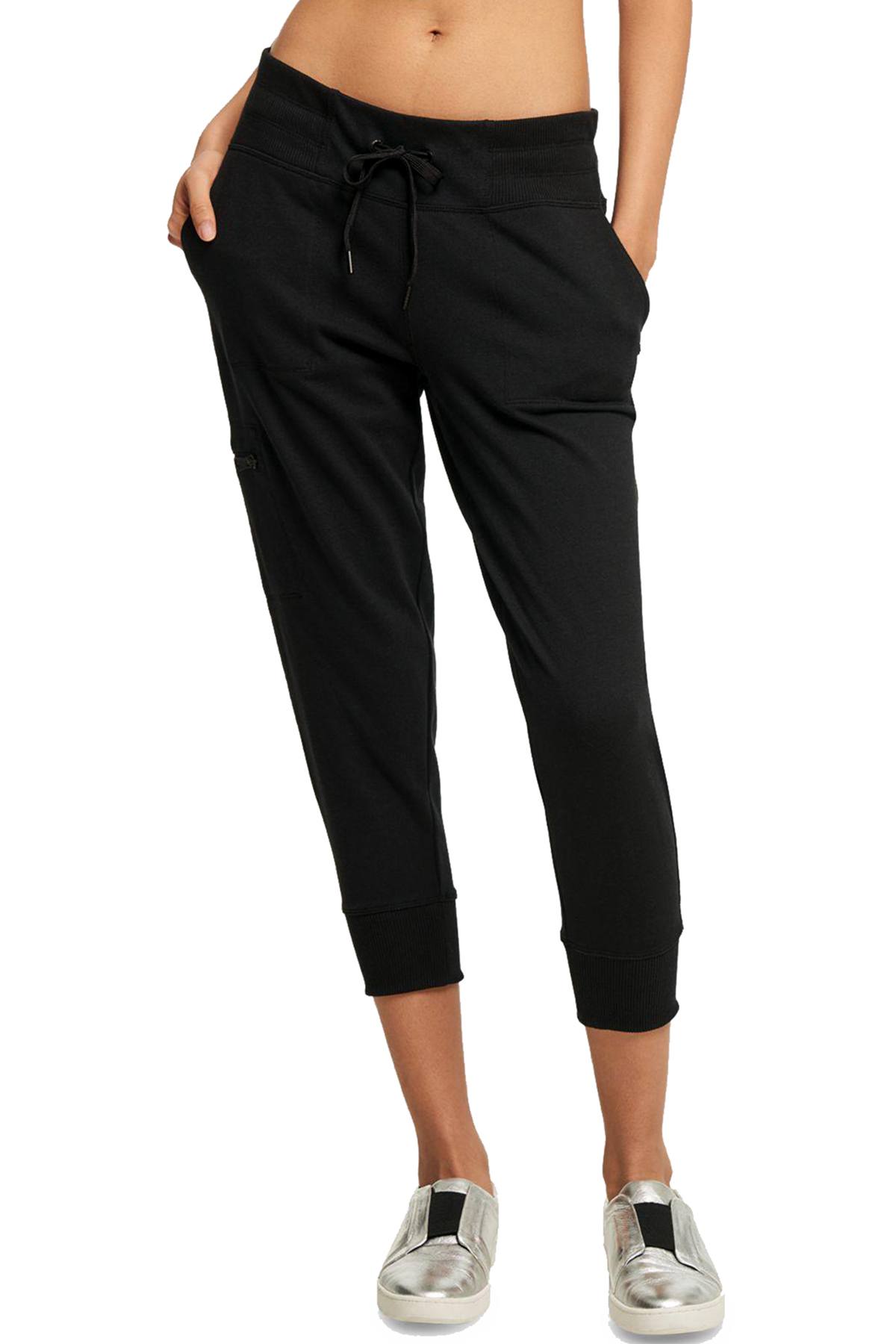 DKNY Sport Black Cropped Jogger Sweatpant