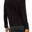 DKNY Sport Black Long Lace-Up Sleeves Modal T-Shirt