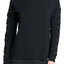 DKNY Sport Black Long Lace-Up Sleeves Modal T-Shirt