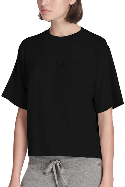DKNY Sport Black Modal Logo Tee
