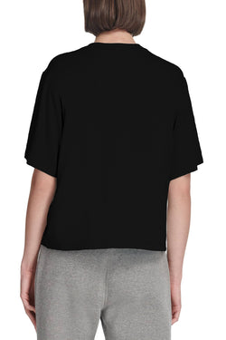 DKNY Sport Black Modal Logo Tee thumbnail 4