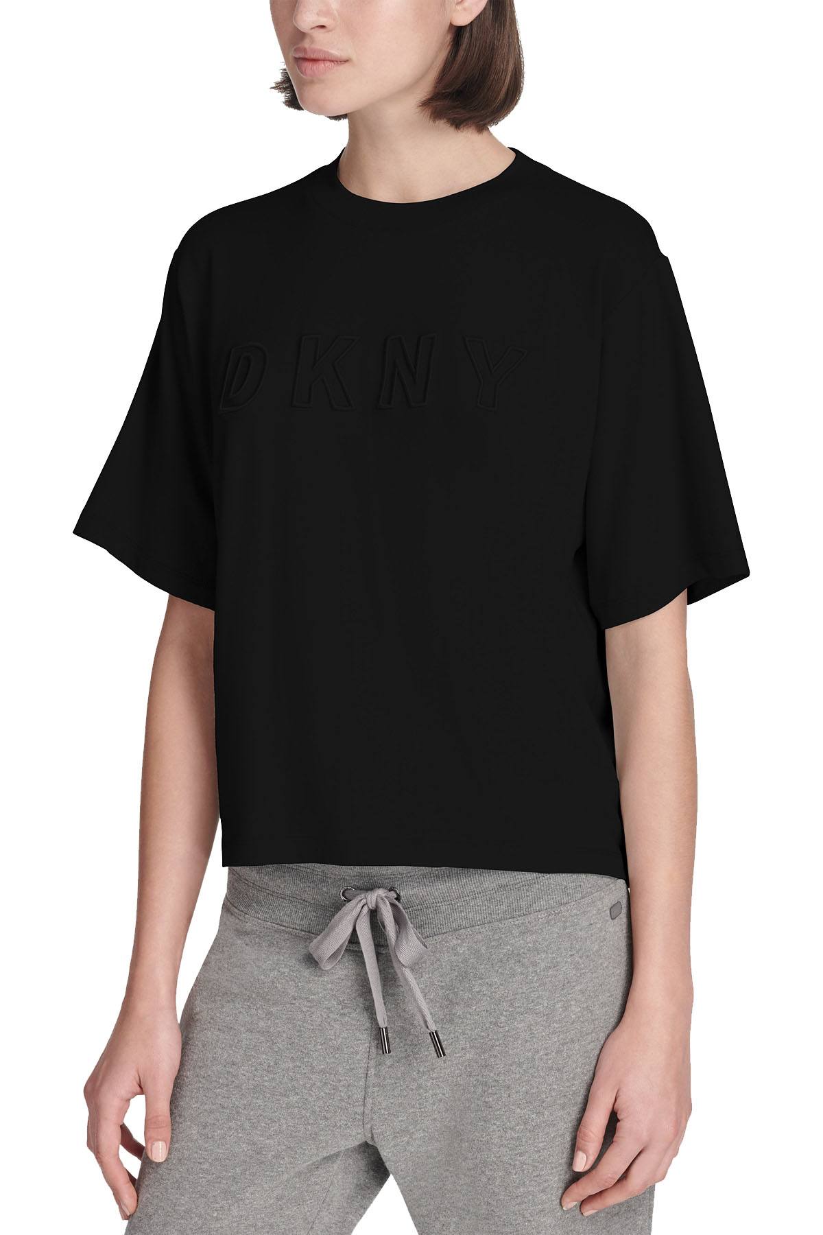 DKNY Sport Black Modal Logo Tee