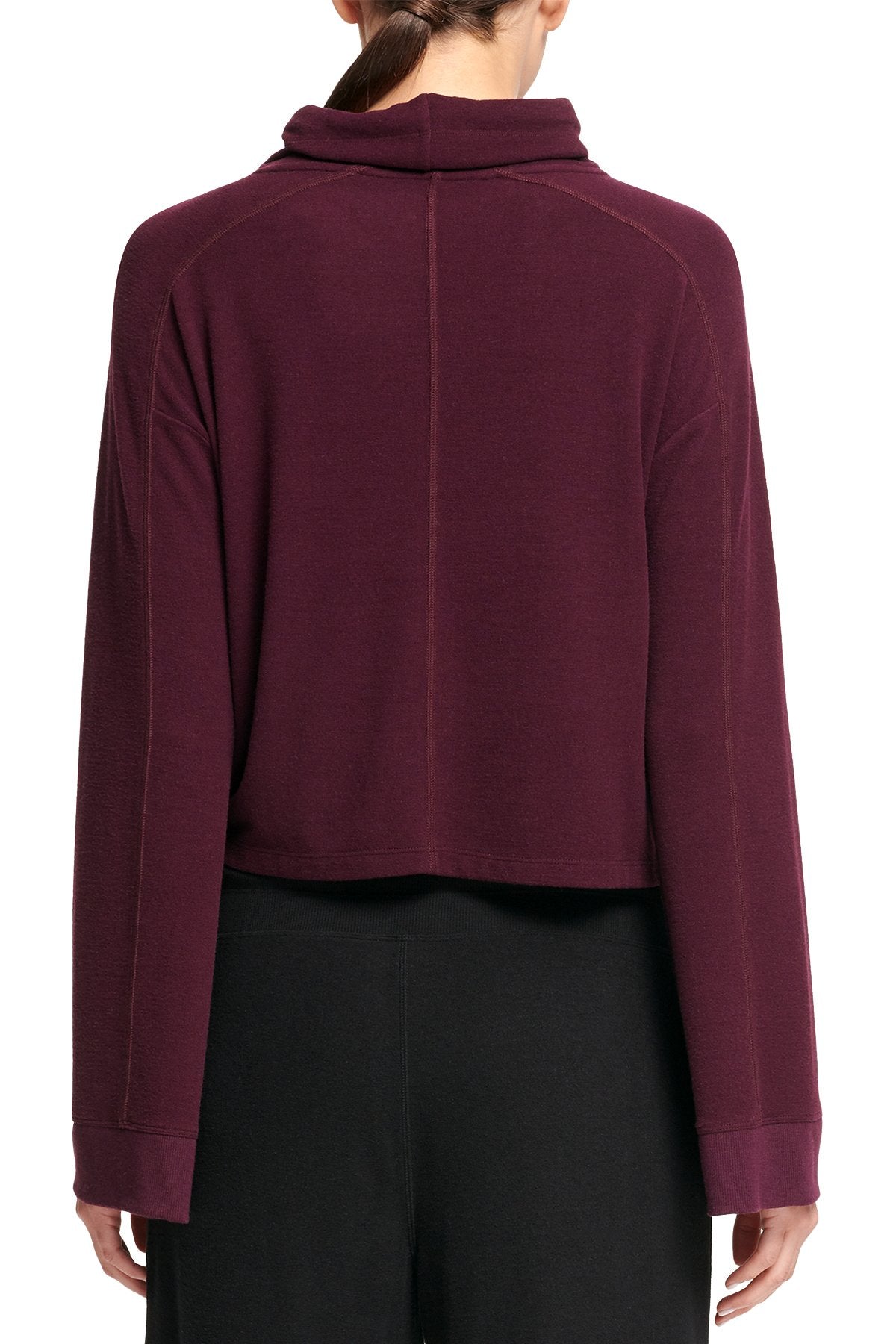 DKNY Sport Currant Funnel-Neck Top