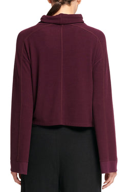 DKNY Sport Currant Funnel-Neck Top thumbnail 3