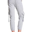 DKNY Sport Dove Heather Grey Cropped Cargo Performance Sweatpant