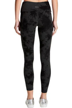 DKNY Sport Slate-Heather Tie-Dyed Casual Legging thumbnail 2
