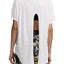 DKNY Sport White Tie-Back V-Neck Tee