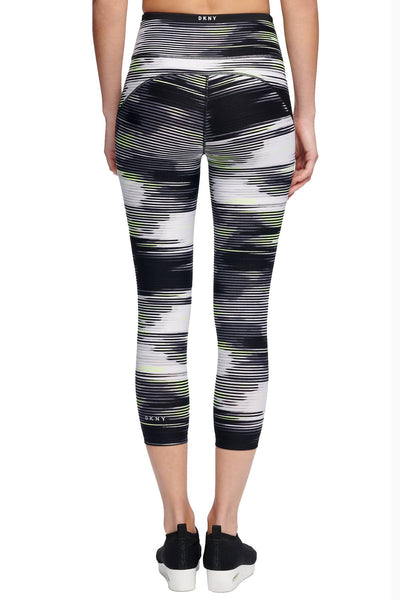 DKNY Sport Zest Printed High-Rise Cropped Legging