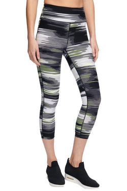 DKNY Sport Zest Printed High-Rise Cropped Legging thumbnail 1
