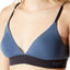 DKNY Steel Blue and Black Convertible Classic Cotton Bralette