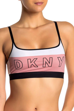 DKNY Whisky Rose Logo Scoop Wirefree Bralette thumbnail 2