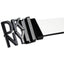 DKNY White/Black Logo Plaque Reversible Belt