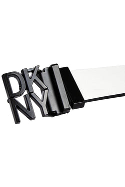 DKNY White/Black Logo Plaque Reversible Belt thumbnail 2