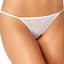 DKNY White Modern Lace Sheer String Bikini Brief