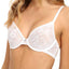 DKNY White Signature Lace Unlined Underwire Bra